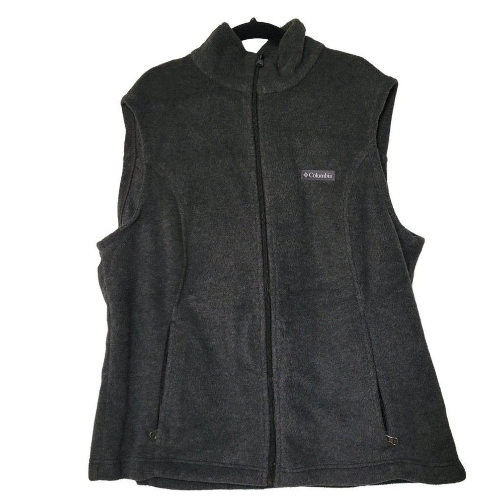 Columbia Sportswear Company Gray Sleeveless Zip-up Vest Women's XL 1213